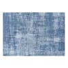 Blue Rug with Jacquard Motifs 160x230